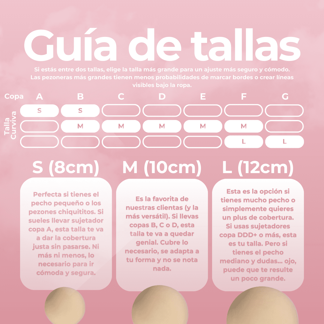 Pack de Pezoneras sin Adhesivo - Curviva